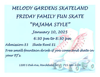 January 10th, 2025, Skateland Friday Family Fun Skate