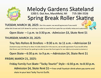 March 18, March 20, and March 21, 2025 - Spring Break Roller Skating