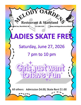 June 27, 2026: Ladies Skate Free
