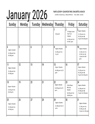 January 2026 Calendar