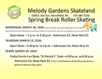 Spring Break Roller Skating: March 18th, 19th & 20th, 2026