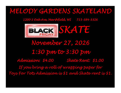November 27th, 2026 - Black Friday Skate